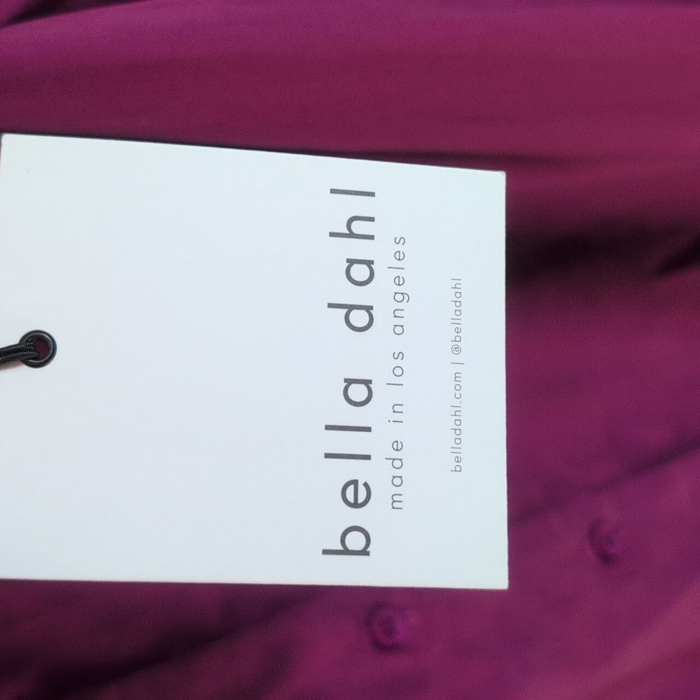 Bella Dahl Fuchsia Button-Down Blouse Size M NWT - Picture 6 of 8